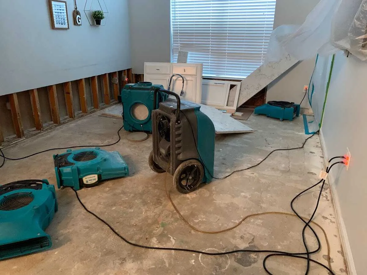 Dehumidifier in flood-cut room for Water Extraction & Removal in Red Hill